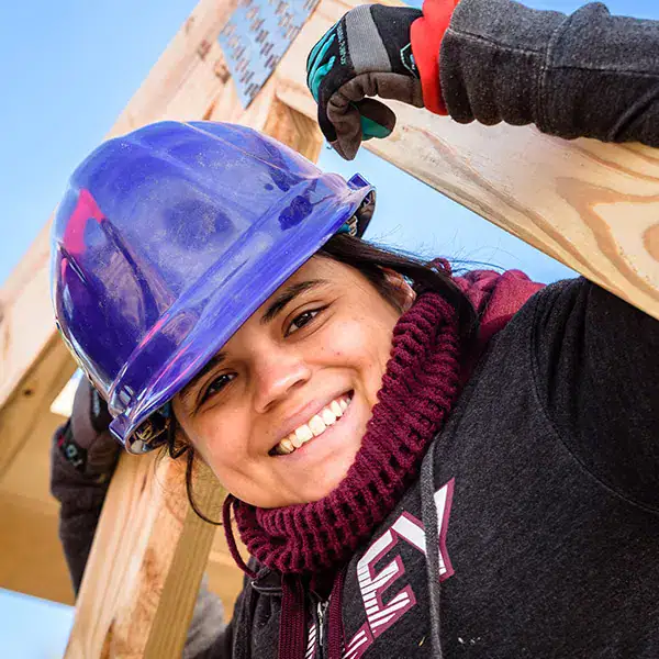Dallas Area Habitat for Humanity volunteer on a Dallas construction site. Dallas Area Habitat for Humanity volunteer on a Dallas construction site.