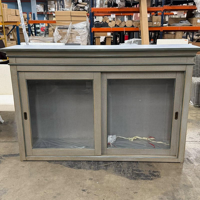 Grey-Washed Sliding Cabinet