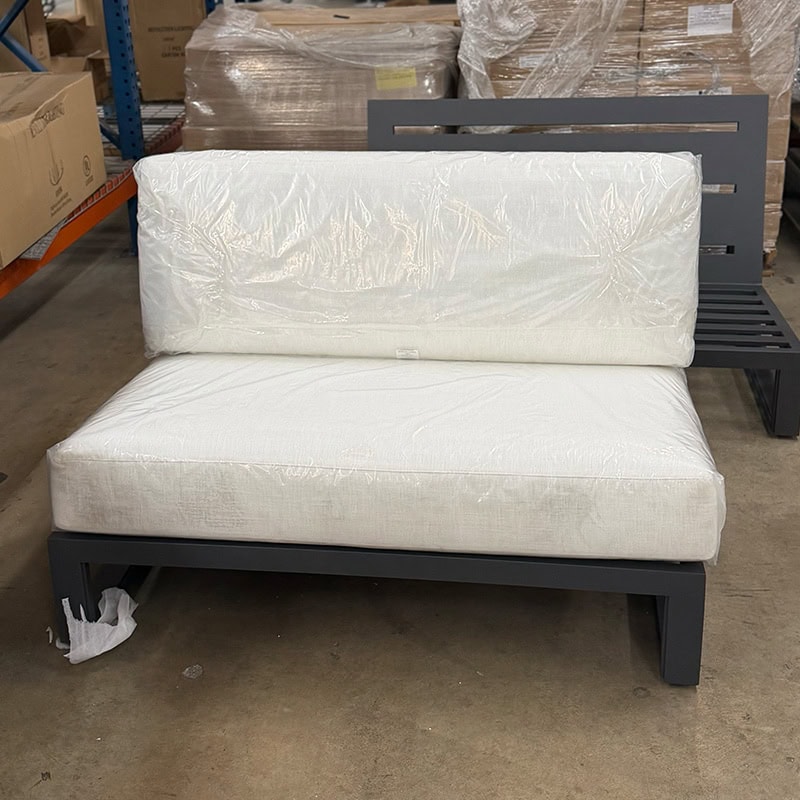 Armless Patio Loveseat