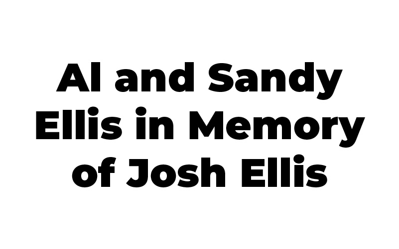 01 - Al and Sandy Ellis in Memory of Josh Ellis